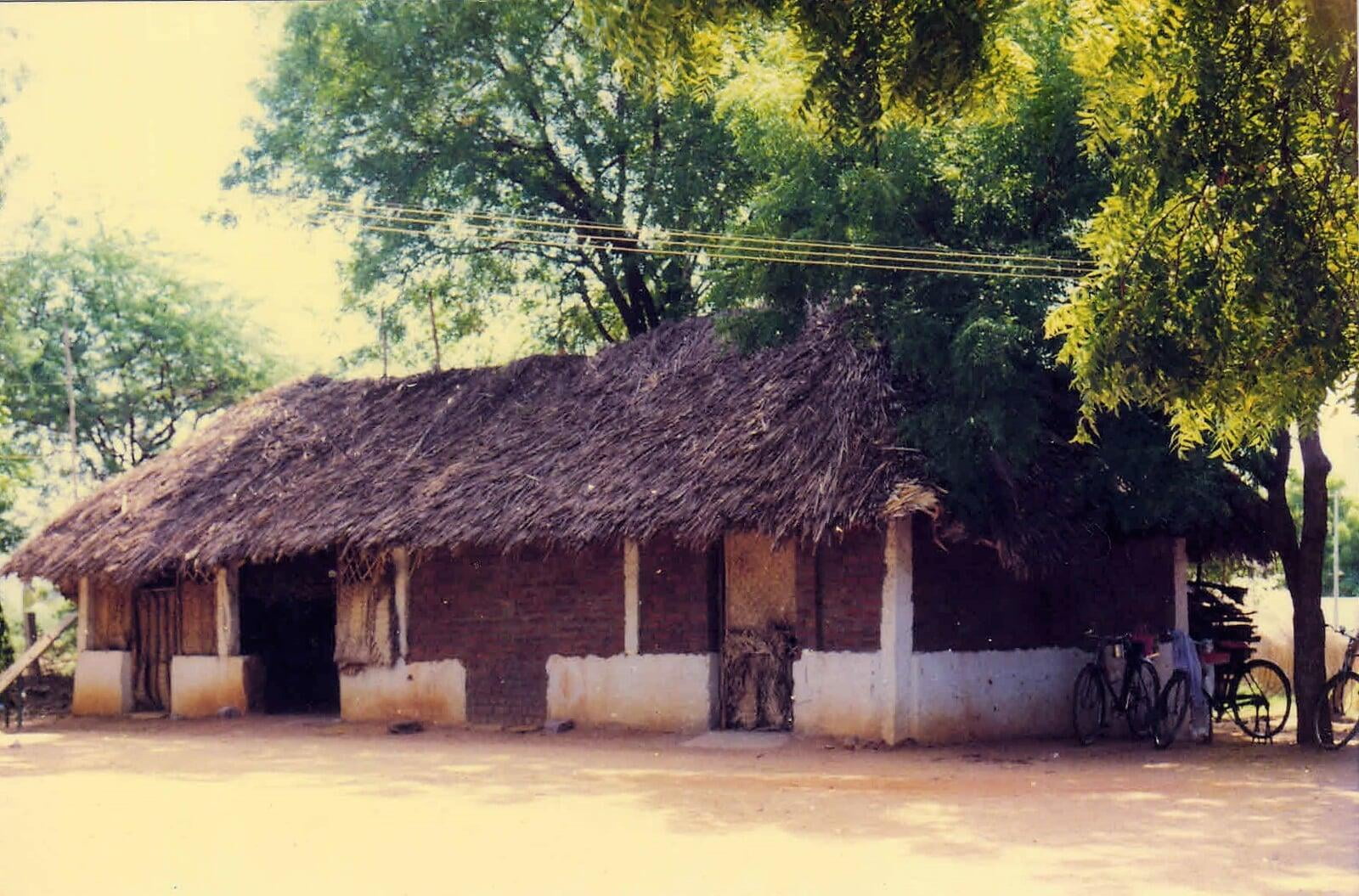 Old School with thatched cottage