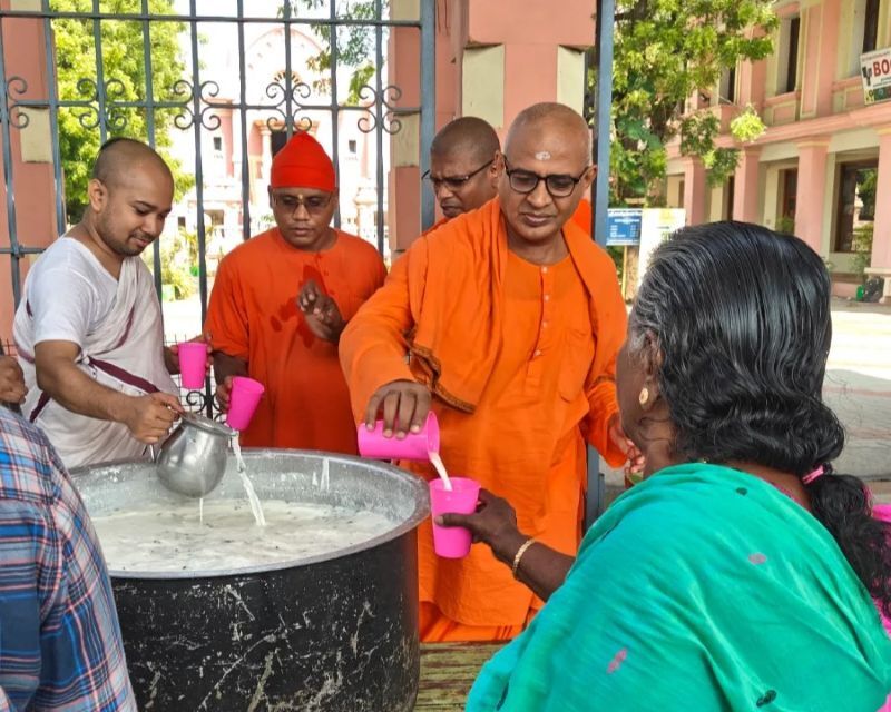 Serving Devotees: Buttermilk Distribution During Chithirai Festival 2026