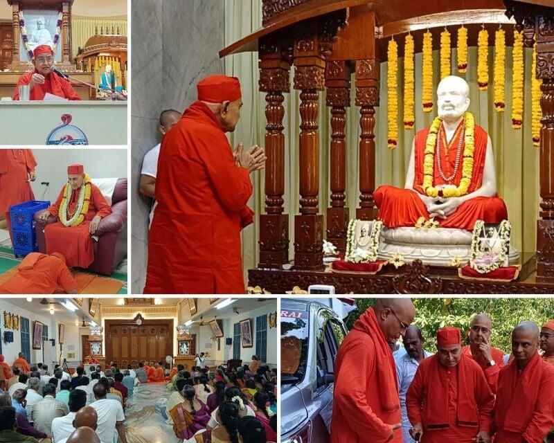 Divine Blessings: President Maharaj Inspires Devotees at Madurai Math