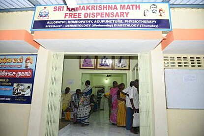Free medical services provided at dispensary